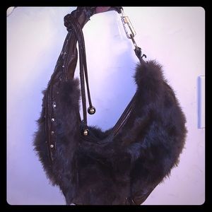 Brown rabbit purse